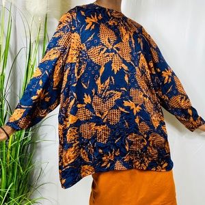 COPY - Animal Print/Floral vintage blouse